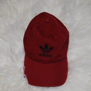 Maroon Adidas Hat with Black Logo